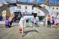 Grantham Capoeira demonstration Under the Bridge