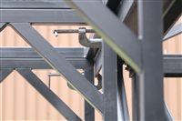 A glimpse of the finished steel work