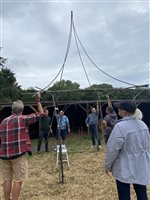 Bamboo workshop at Festival of Thrift, Redcar, 2021