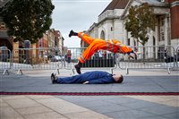 Open Theatre Company perform under the Bridge