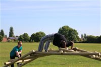 Anyone fancy doing a bridge pose, on a bridge?